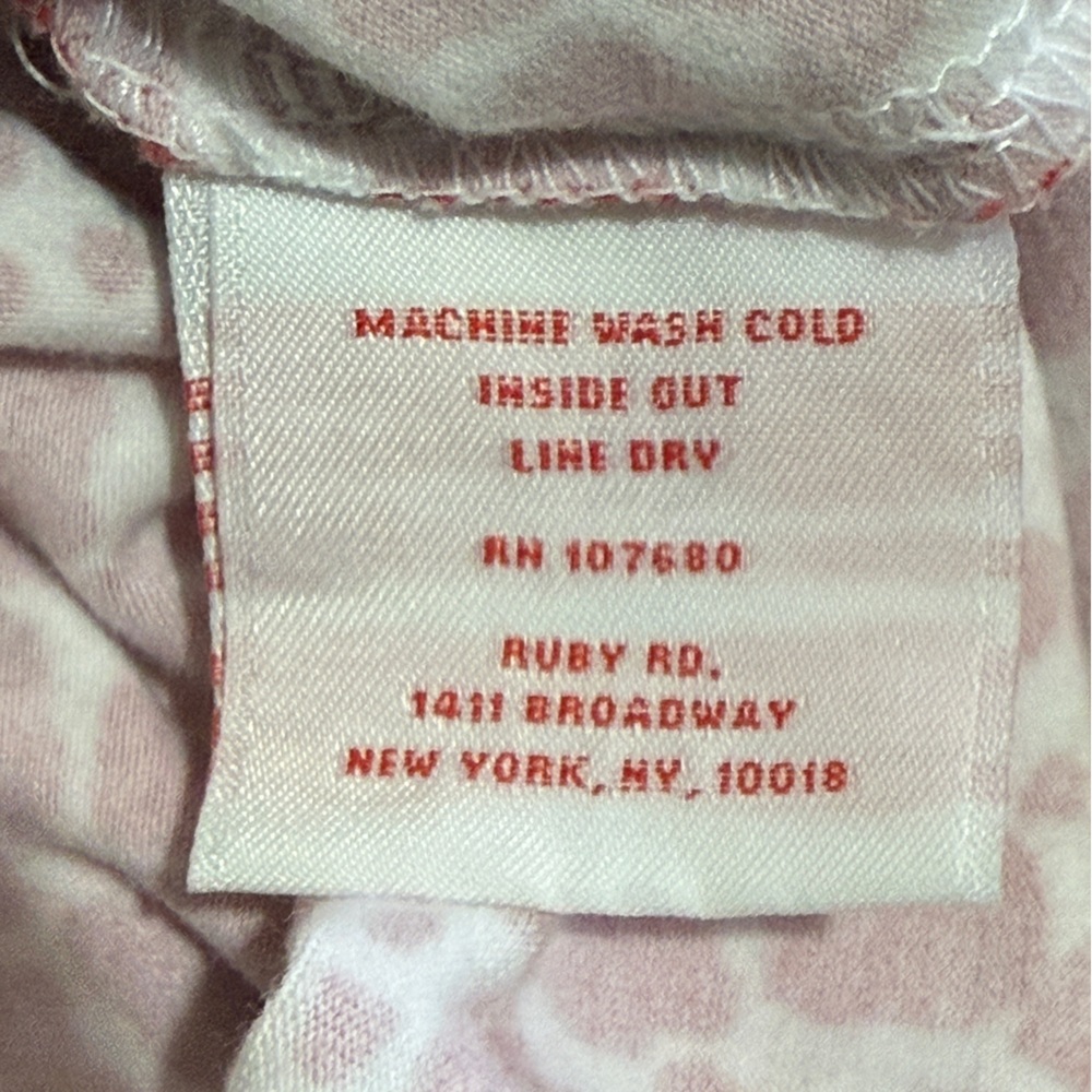 Ruby Rd. Red & White Patterned Cotton-Blend Top W… - image 7